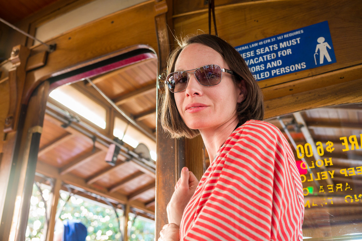 Julie on Cable Car