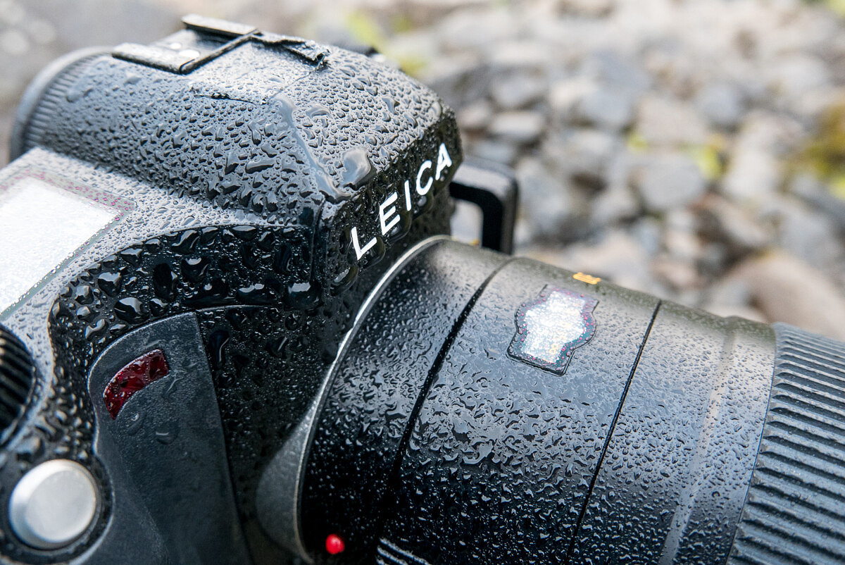 Very wet from waterfall mist