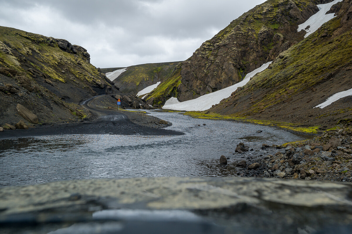 Yep, that's the road. Welcome to Iceland.